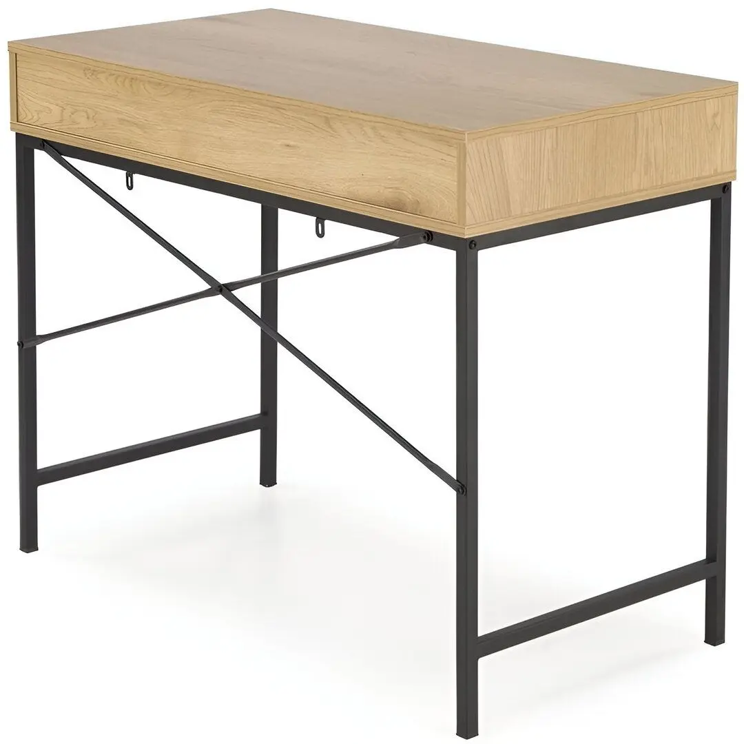 Masa de birou Halmar B50 (Natural Oak/Black)