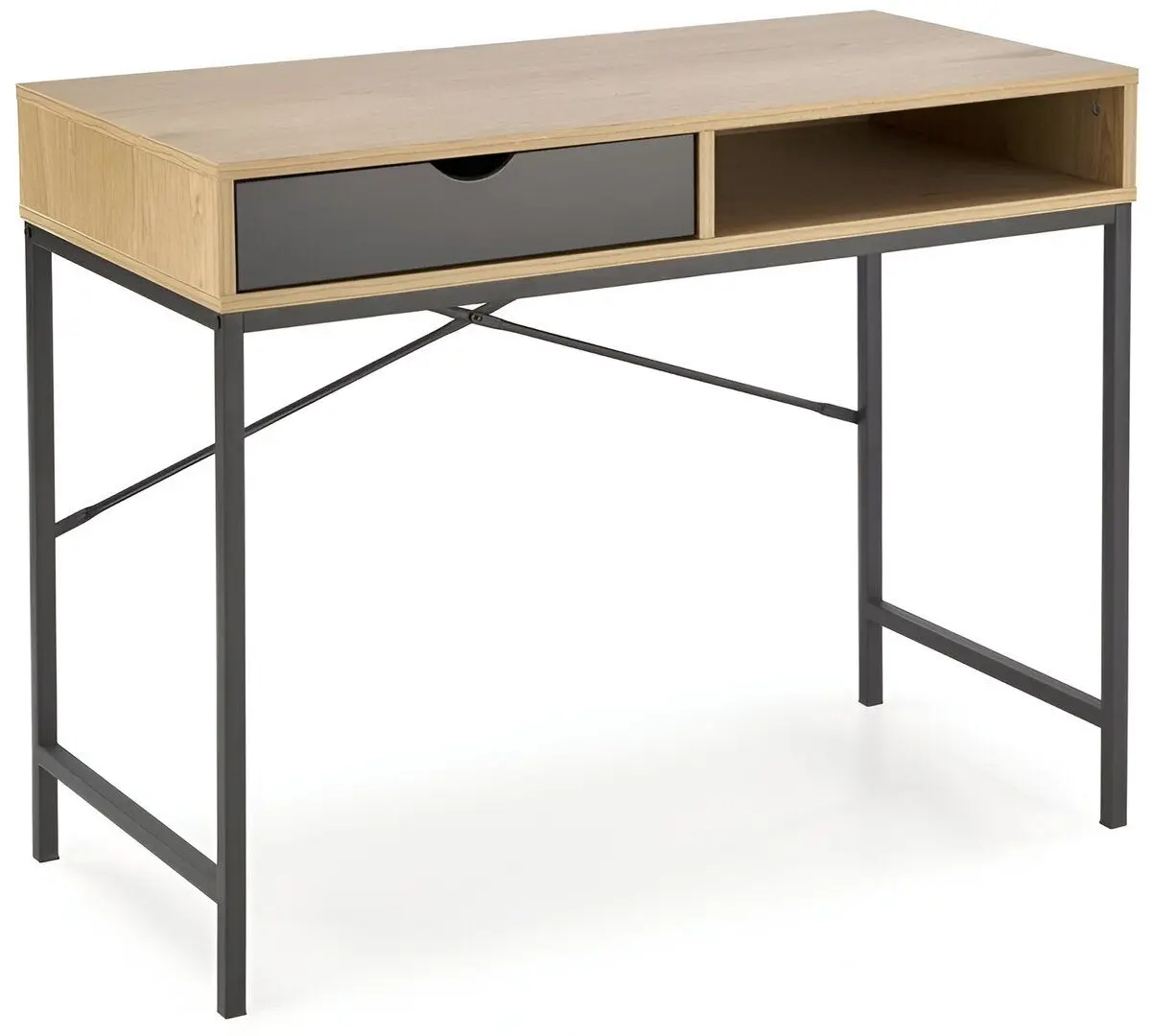 Masa de birou Halmar B50 (Natural Oak/Black)