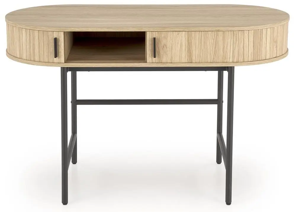 Masa de birou Halmar B51 (Natural Oak/Black)