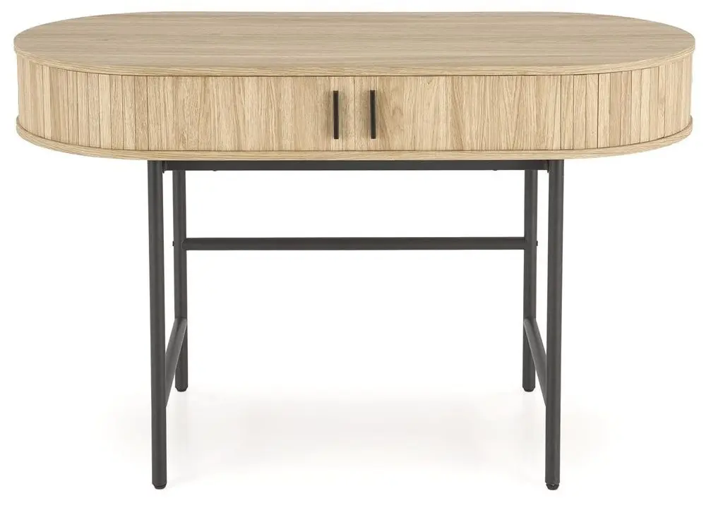 Masa de birou Halmar B51 (Natural Oak/Black)