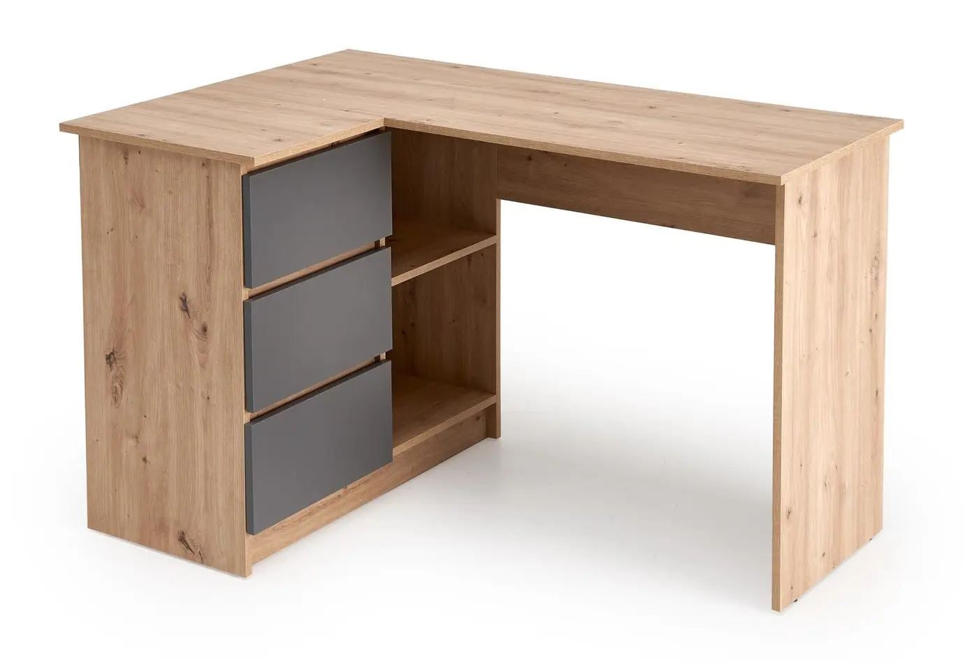 Письменный стол Halmar Bega (Artisan Oak/Graphite)