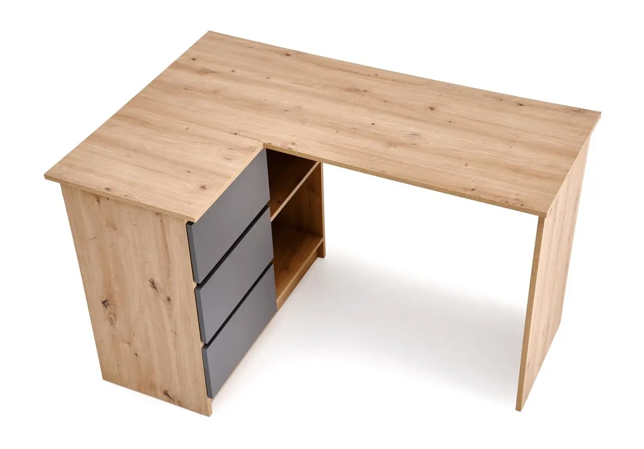 Письменный стол Halmar Bega (Artisan Oak/Graphite)