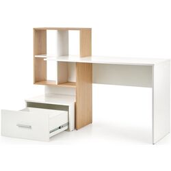 Masa de birou Halmar Grosso (Gold Oak/White) Thumb