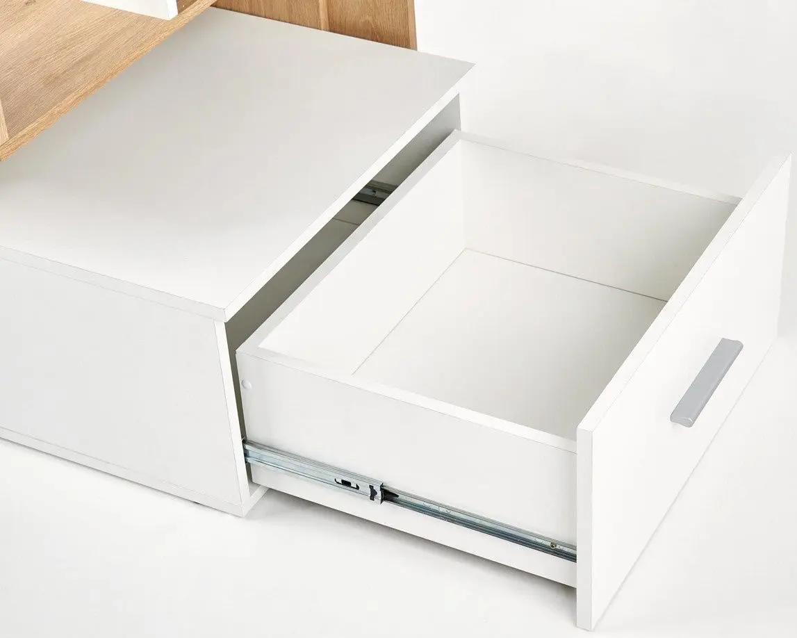 Masa de birou Halmar Grosso (Gold Oak/White)