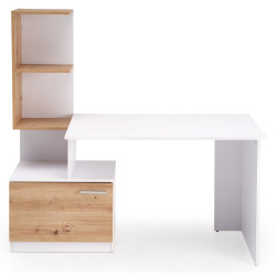 Masa de birou Halmar Miso (White/Artisan Oak) Thumb