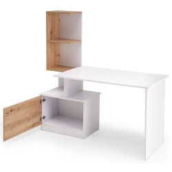 Masa de birou Halmar Miso (White/Artisan Oak) Thumb