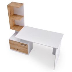 Masa de birou Halmar Miso (White/Artisan Oak) Thumb