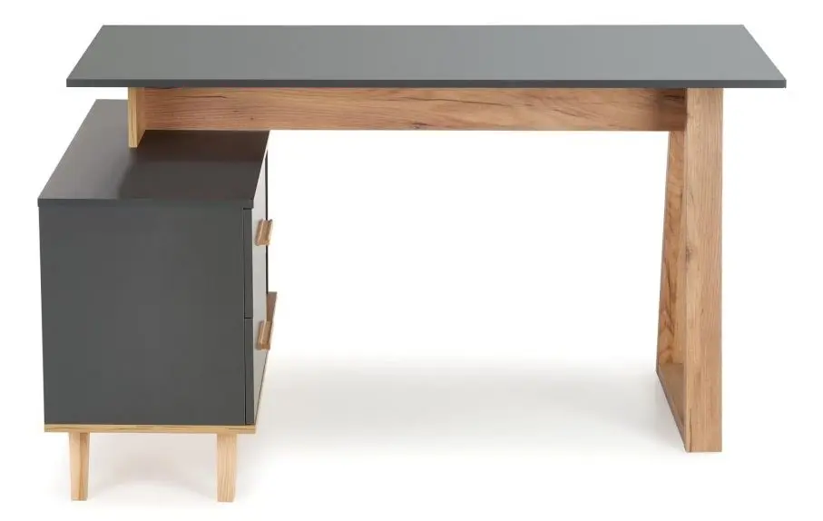 Masa de birou Halmar Sergio XL (Anthracite/Wotan Oak)