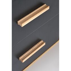 Masa de birou Halmar Sergio XL (Anthracite/Wotan Oak) Thumb