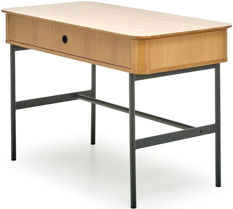 Письменный стол Halmar Smart B-1 (Natural Oak/Black) - 4