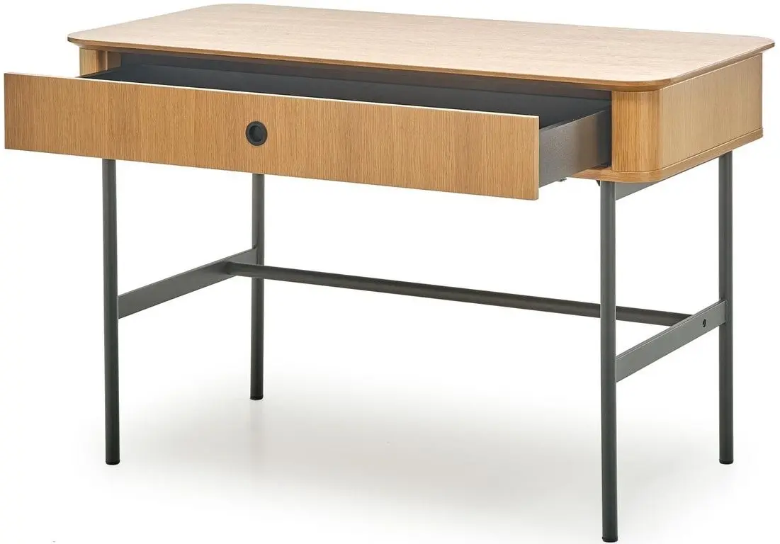 Письменный стол Halmar Smart B-1 (Natural Oak/Black) - 5