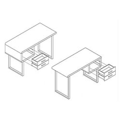 Стол письменный Halmar B30 (White/Chrome) Thumb