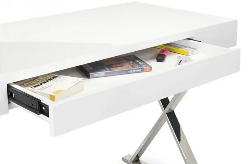 Стол письменный Halmar B31 (White/Chrome)