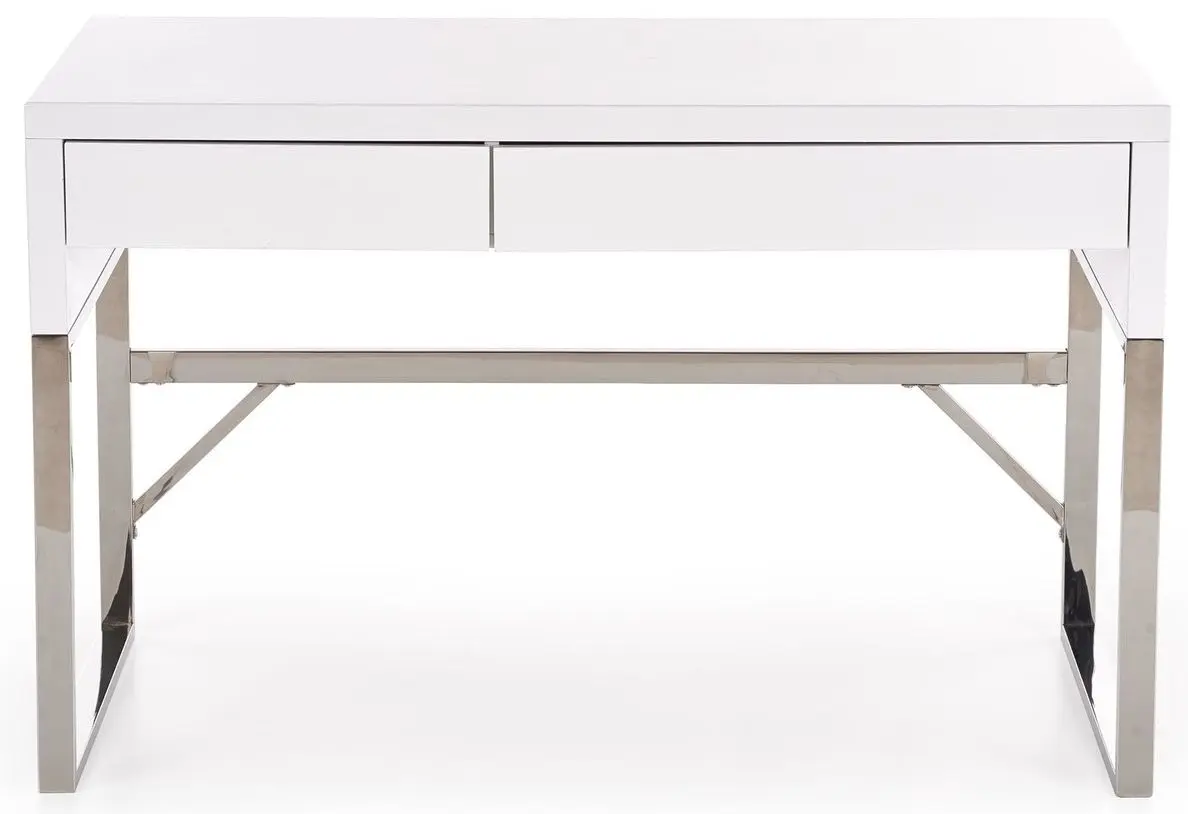 Masa de birou Halmar B32 (White/Chrome)