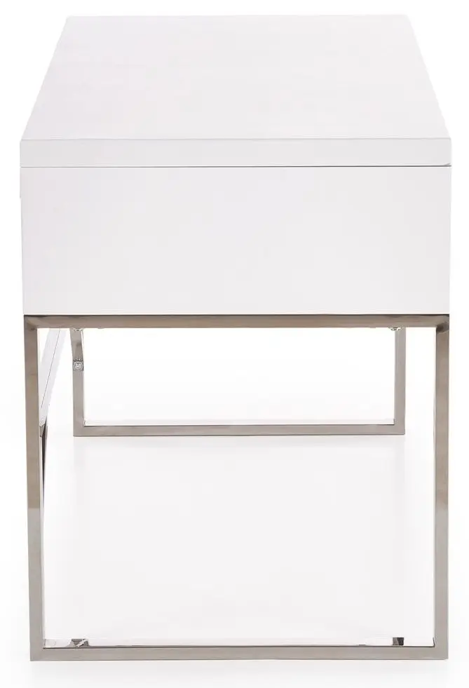 Masa de birou Halmar B32 (White/Chrome)