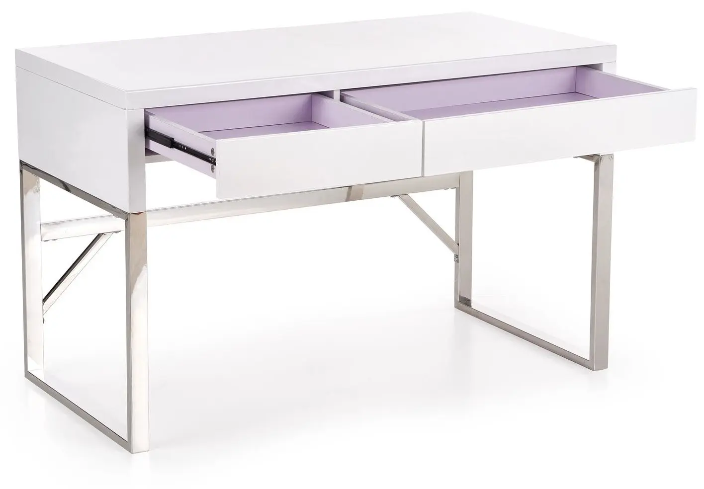 Masa de birou Halmar B32 (White/Chrome)