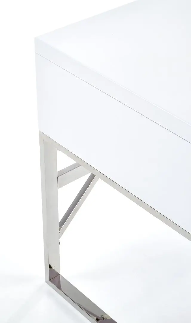 Masa de birou Halmar B32 (White/Chrome)