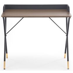 Masa de birou Halmar B37 (Black/Nut/Gold) Thumb