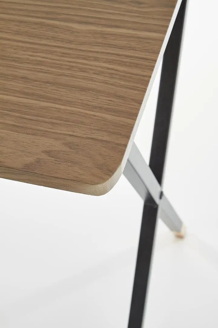 Masa de birou Halmar B37 (Black/Nut/Gold)