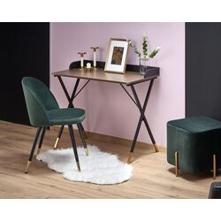 Masa de birou Halmar B37 (Black/Nut/Gold) Thumb