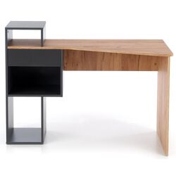 Masa de birou Halmar Conti (Anthracite/Oak Wotan) Thumb