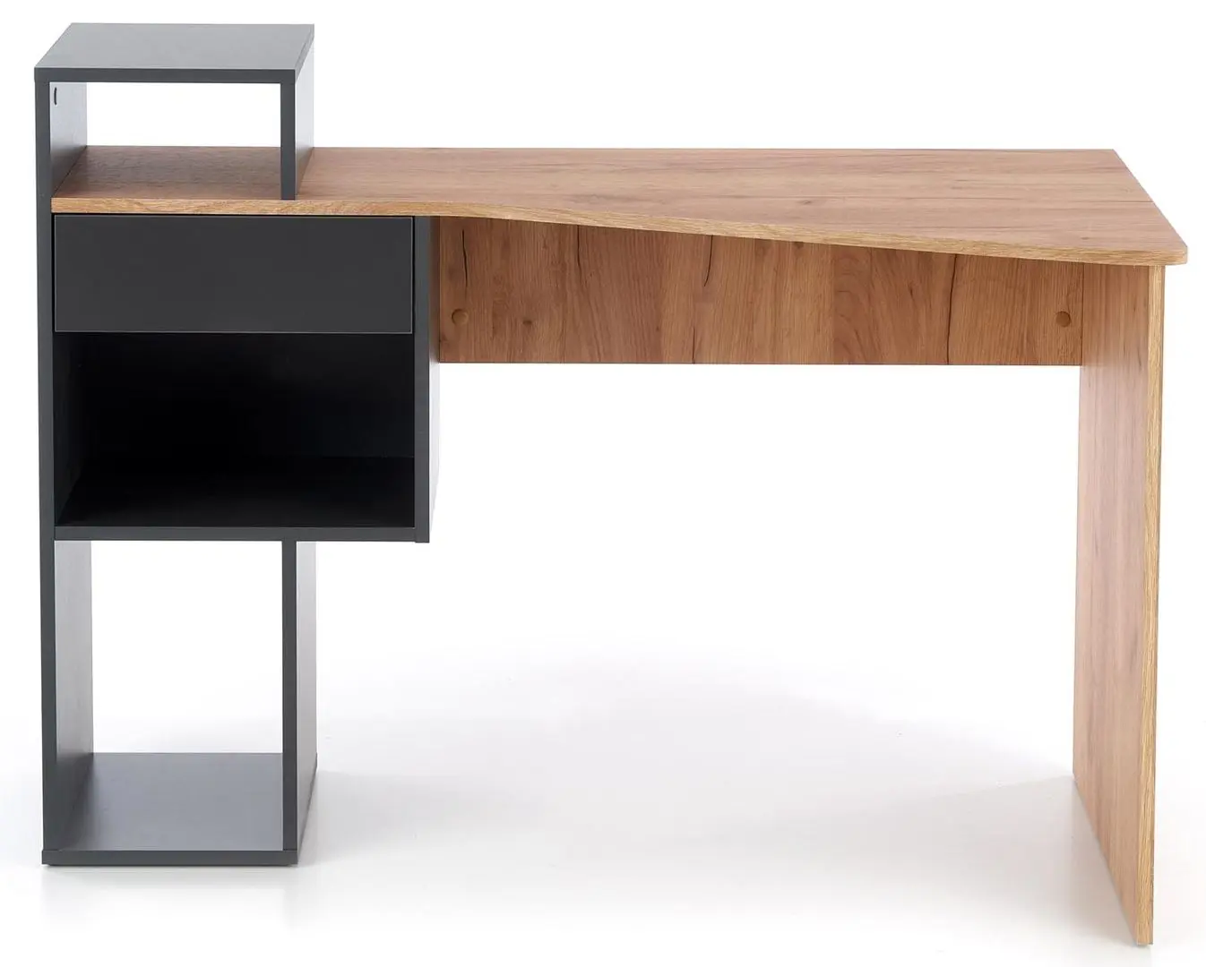 Masa de birou Halmar Conti (Anthracite/Oak Wotan)