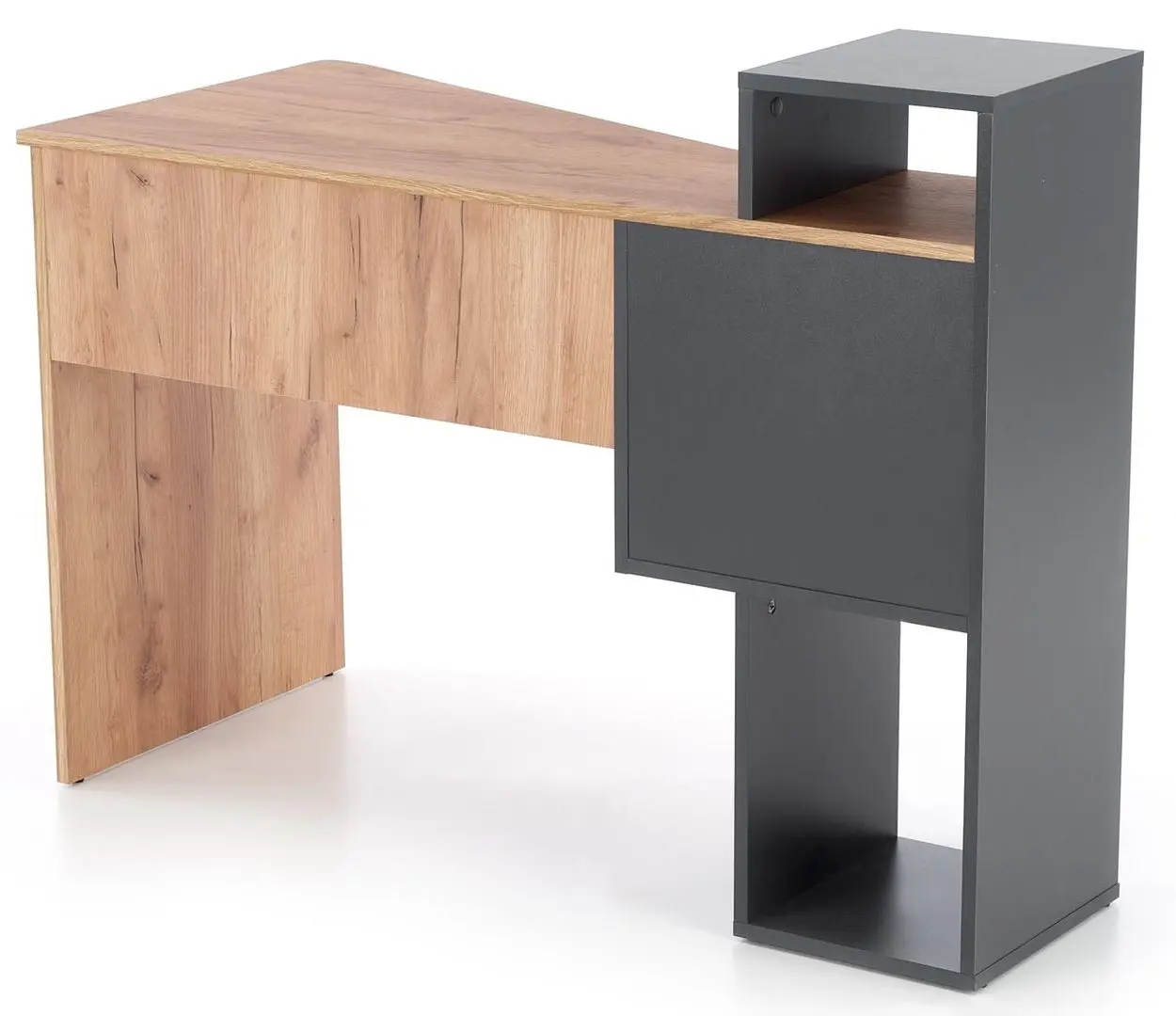 Masa de birou Halmar Conti (Anthracite/Oak Wotan)