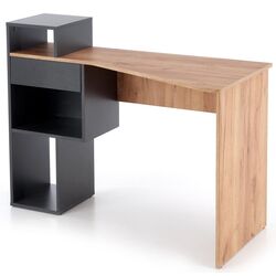 Masa de birou Halmar Conti (Anthracite/Oak Wotan) Thumb
