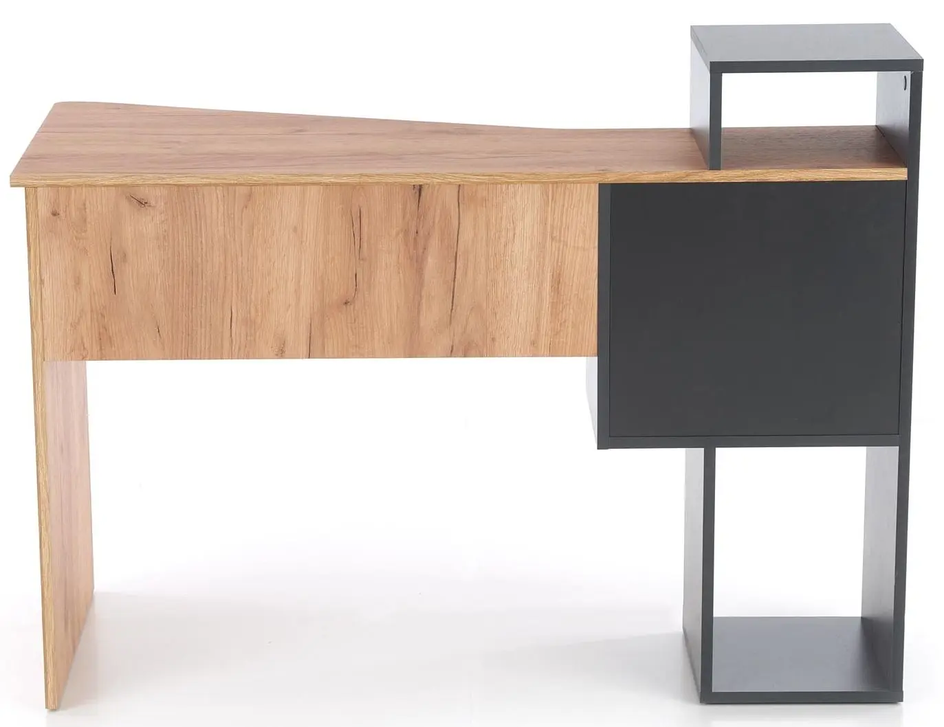 Masa de birou Halmar Conti (Anthracite/Oak Wotan)