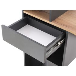 Masa de birou Halmar Conti (Anthracite/Oak Wotan) Thumb