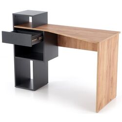 Masa de birou Halmar Conti (Anthracite/Oak Wotan) Thumb