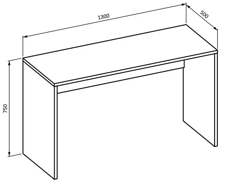 Masa de birou Helvetia Agapi №03 (Grand Oak)