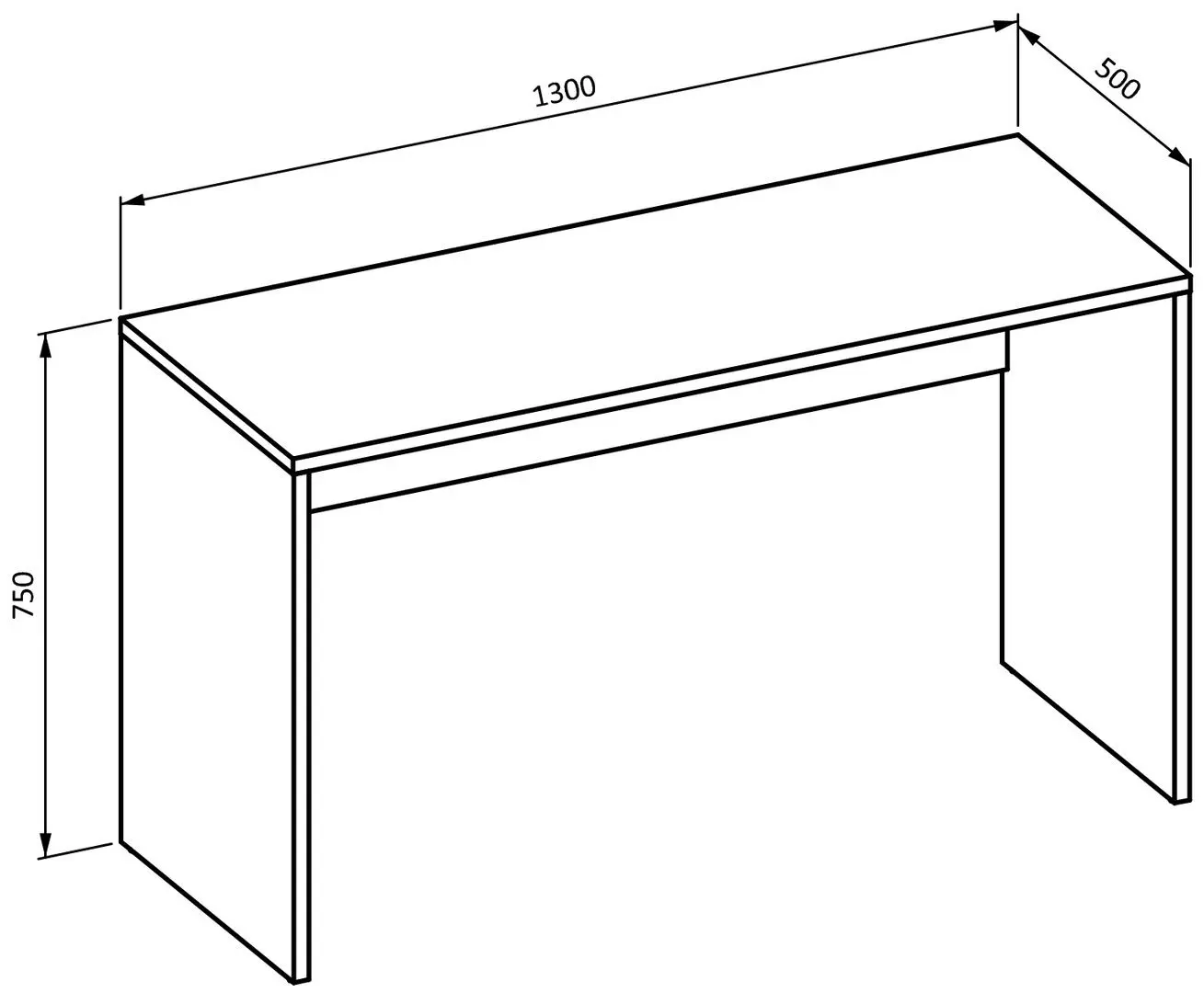 Письменный стол Helvetia Agapi 2497LZ07 (White Matt)