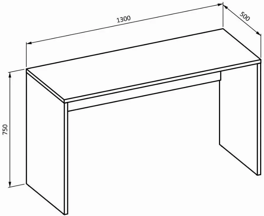 Masa de birou Helvetia Agapi 24W3LZ03 (Black)