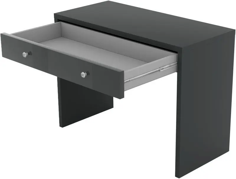 Masa de birou Helvetia Ivo №03 (Gray/Gray Gloss)