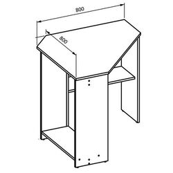 Письменный стол Helvetia Rino №03 (Black) Thumb