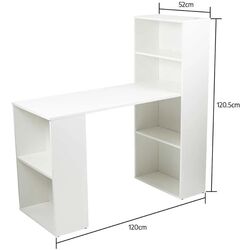 Masa de birou Helvetia Whitby 2497ME03 (White) Thumb