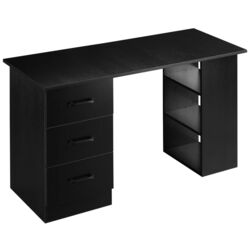 Masa de birou Homcom 836-068V01BK 120x49x72 cm (Black) Thumb