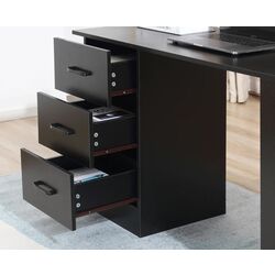 Masa de birou Homcom 836-068V01BK 120x49x72 cm (Black) Thumb