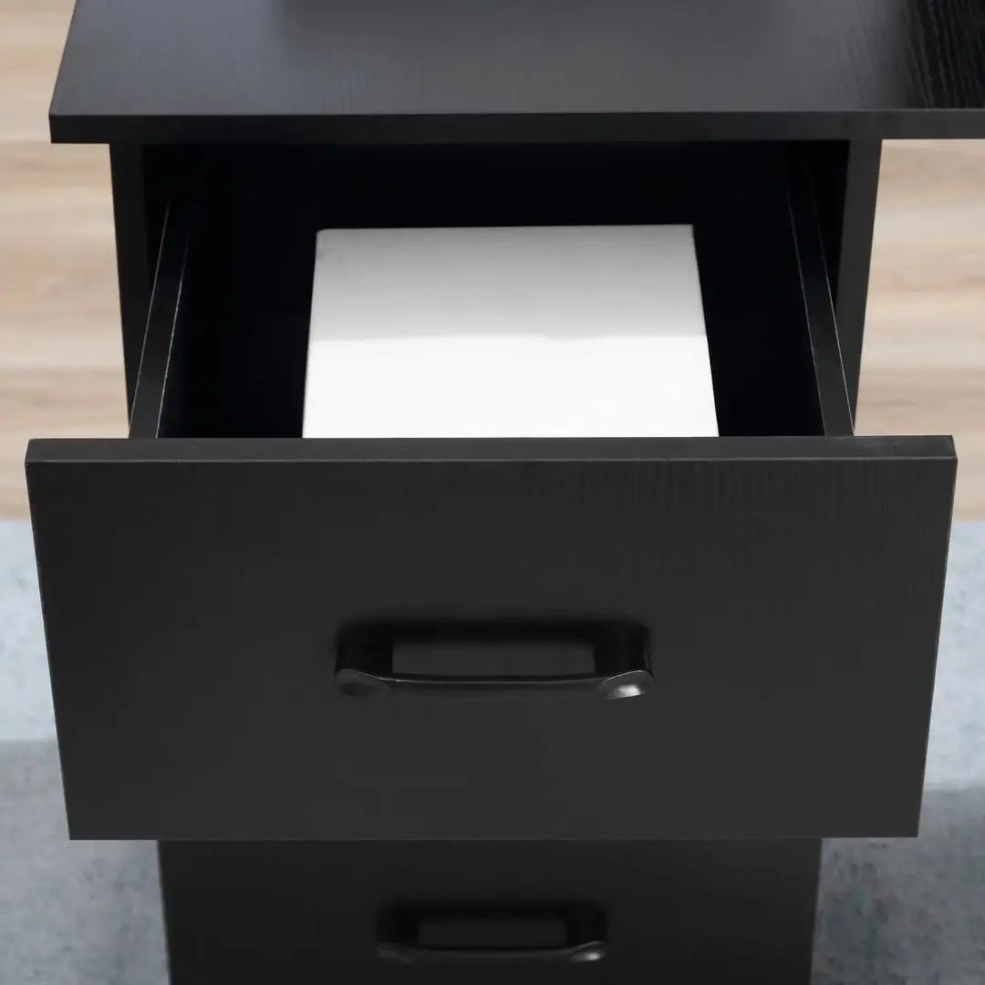 Masa de birou Homcom 836-068V01BK 120x49x72 cm (Black)