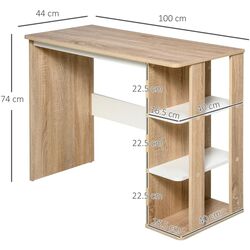 Письменный стол Homcom 836-246V01 100x44x74 cm (Natural) Thumb
