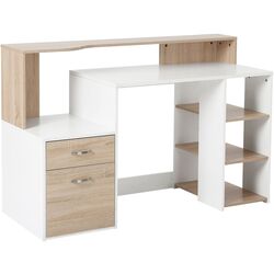 Письменный стол Homcom 920-026YL 140x55x92 cm (Oak/White) Thumb