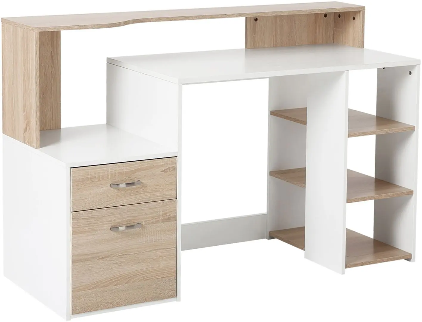 Письменный стол Homcom 920-026YL 140x55x92 cm (Oak/White) - 3