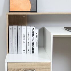 Письменный стол Homcom 920-026YL 140x55x92 cm (Oak/White) Thumb