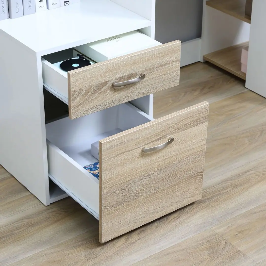 Письменный стол Homcom 920-026YL 140x55x92 cm (Oak/White) - 5