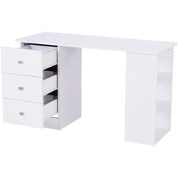 Masa de birou Homcom 920-035 120x49x72 cm (White) Thumb