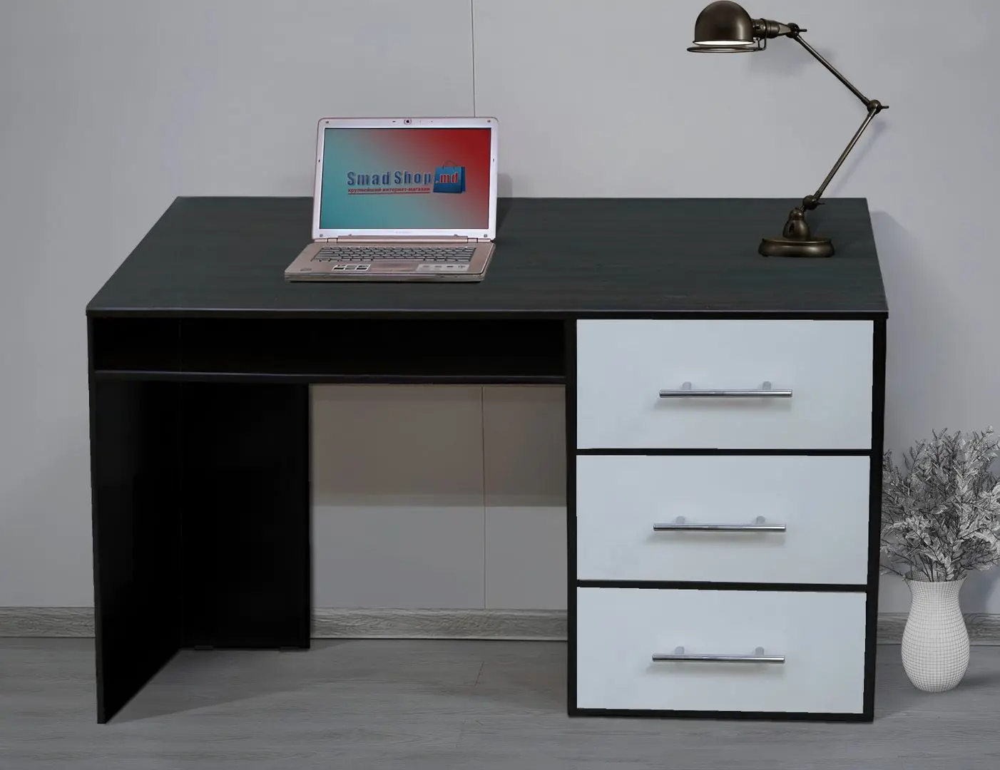 Masa de birou Ideal Mobila 85x120x60 (Wenge/White)