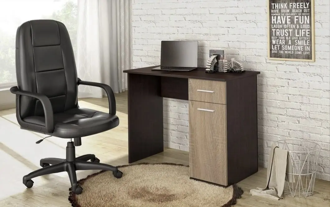 Masa de birou Ideal Mobila Daky (Wenge/Sonoma Oak)