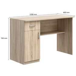 Masa de birou Ideal Mobila E05 (Sonoma Oak) Thumb