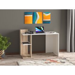 Masa de birou Ideal Mobila Edy (Sonoma Oak/White)